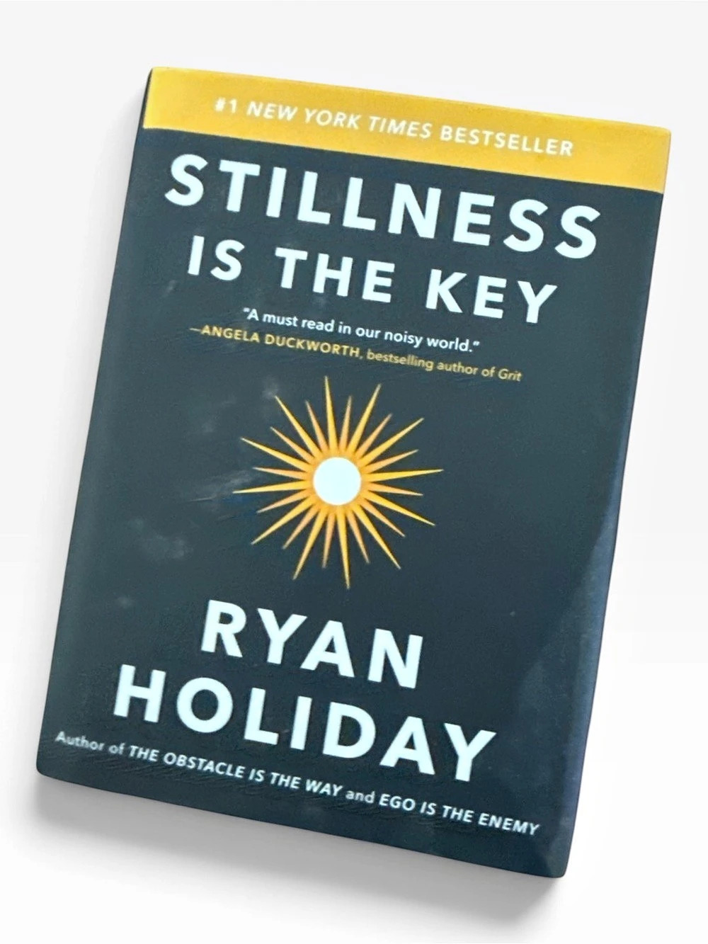 Portfolio / Penguin Stillness Is the Key by Ryan Holiday Hardcover Blue & Yellow